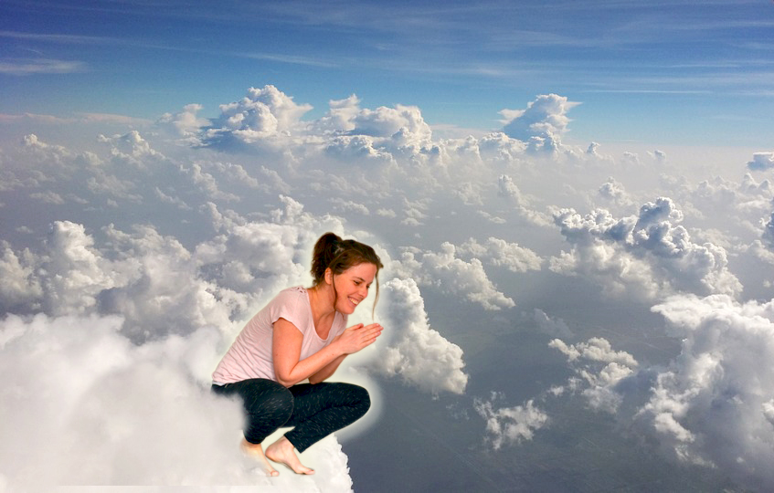 aimeraude dans les nuages